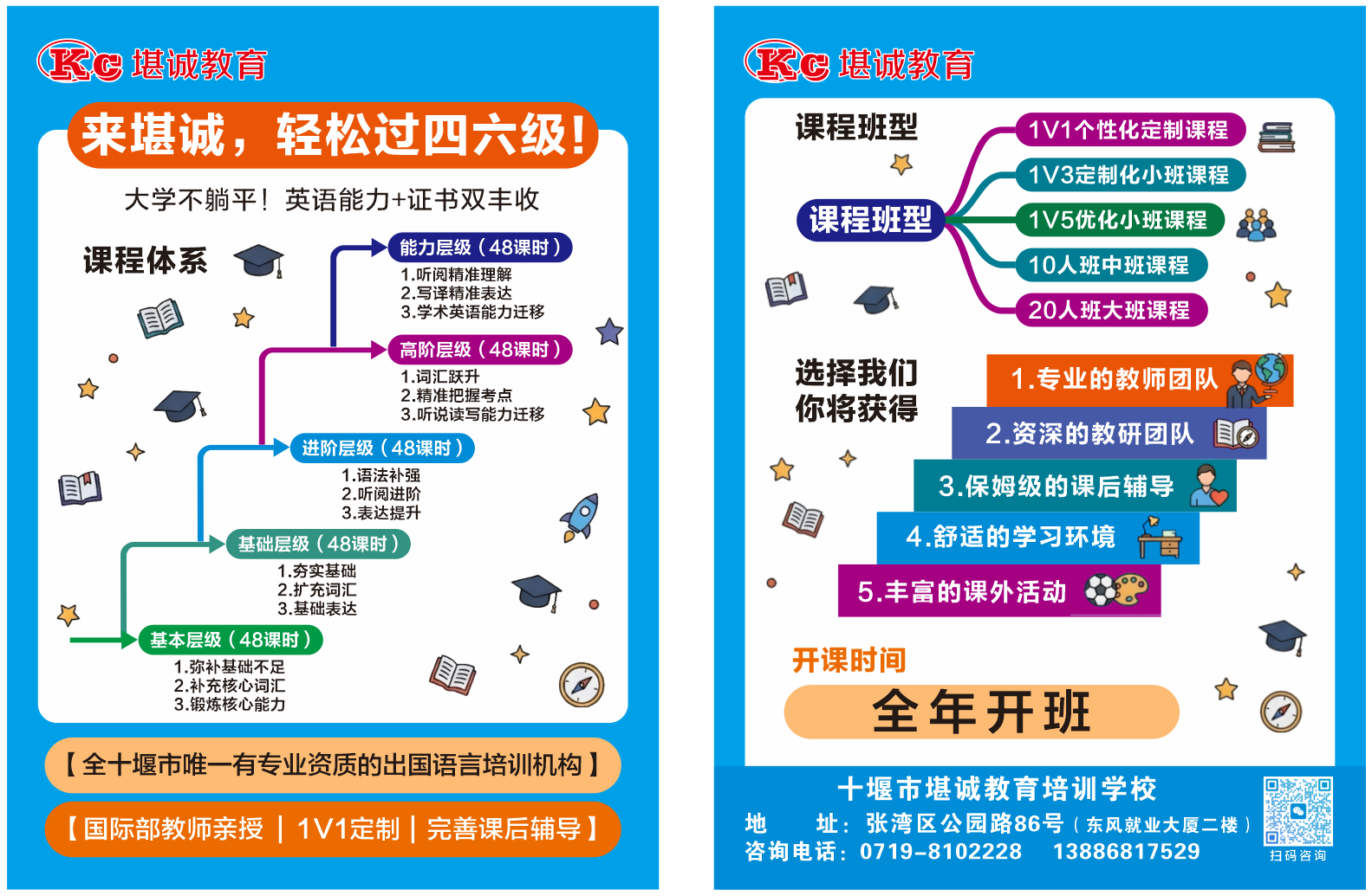 四六级英语培训来堪诚，轻松过!